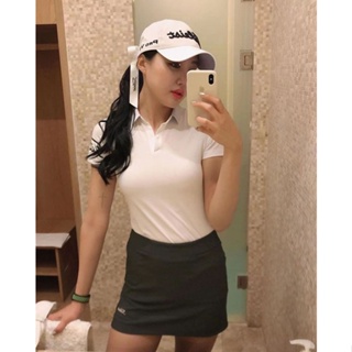 [Titleist] เสื้อโปโลแขนสั้นลําลอง คอปก สไตล์เกาหลี แฟชั่นฤดูร้อน สําหรับผู้หญิง