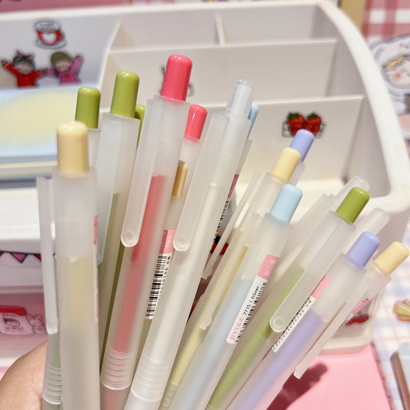 ปากกาสครับน้ํา หัวกระสุน 0.5 หัวนิ่ม สีดํา สําหรับนักเรียน สํานักงาน สอบ