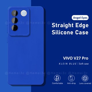 เคสโทรศัพท์มือถือ TPU แบบนิ่ม ทรงสี่เหลี่ยม สําหรับ Vivo V27 V27Pro Pro 5G