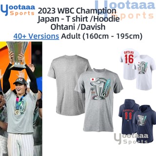 Wbc Champion เสื้อยืดแขนสั้น มีฮู้ด แห้งเร็ว ลาย Ohtani Ohtani Shohei Darvish Nootbaar Yoshida Atsushi สไตล์ญี่ปุ่น【S-3XL】