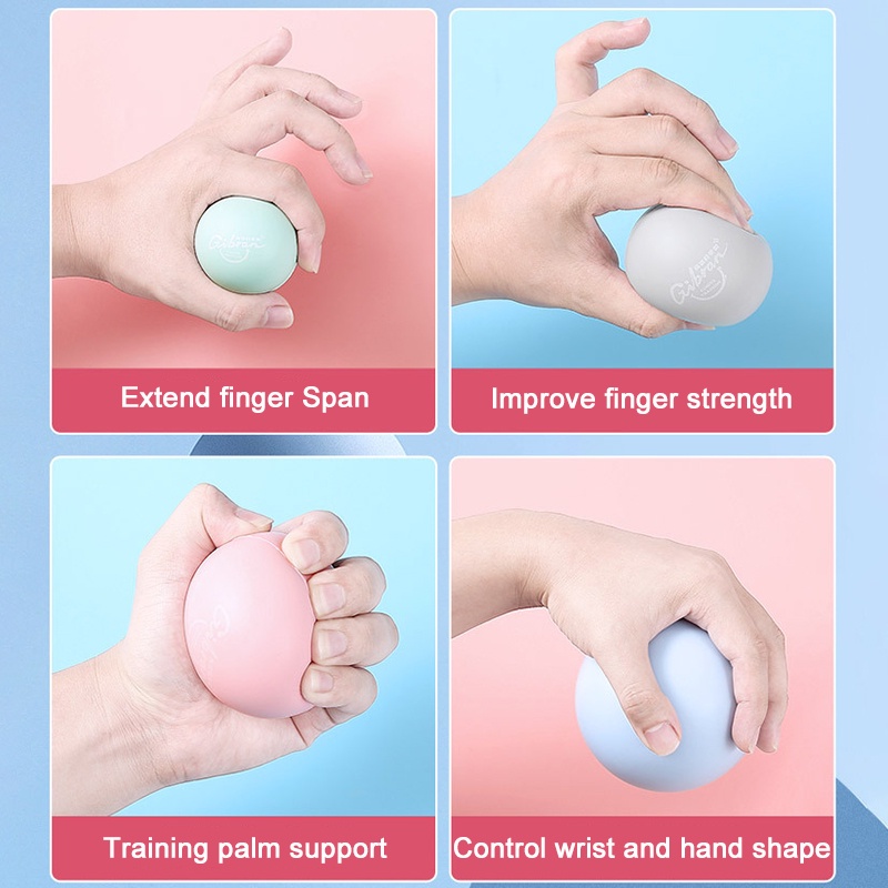 ลูกบอลฝึกความแข็งแรงนิ้วมือ สําหรับฝึกเปียโน 4 ชิ้น ต่อชุด - รูปที่ 3