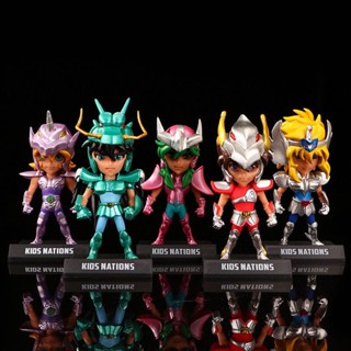 ✨พร้อมส่ง✨nendoroid โมเดลตุ๊กตาฟิกเกอร์ Saint Seiya Saint Cloth Myth ex สีม่วง สําหรับตกแต่งเค้กวันเกิด