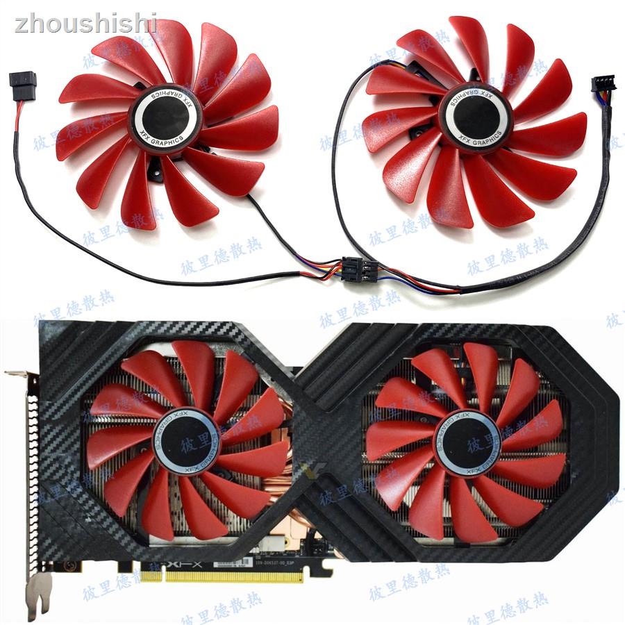 คลังสินค้าพร้อม = XFX XFX RX Vega56/VEGA64 8GB Double Edition พัดลมระบายความร้อนการ์ดกราฟิกรุ่นไม่ดู