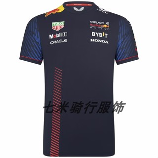 จัดส่ง 24 ชั่วโมง เสื้อยืดลําลอง แขนสั้น ผ้าตาข่าย ระบายอากาศ ลาย Red Bull Red Bull f12023