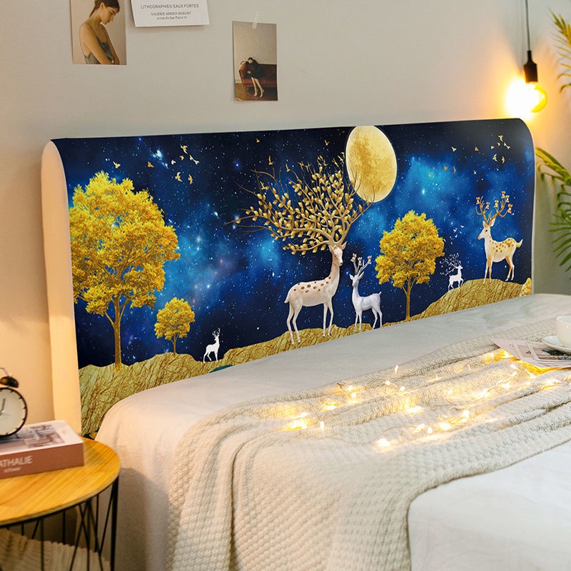 มาใหม่ พร้อมส่ง ผ้าคลุมหัวเตียง ป้องกันฝุ่น ผ้าคลุมกันฝุ่น 6ฟุต  5 ฟุต  Bed Headboares