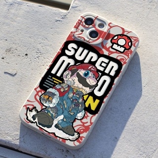 เคสโทรศัพท์มือถือ แบบนิ่ม พิมพ์ลาย Mario สําหรับ iphone11 12 13 14 promax x xs xr i7 i8