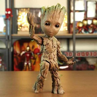 โมเดลของเล่น ขยับข้อต่อได้ ลาย Garret Garret Im groot Little Treeman