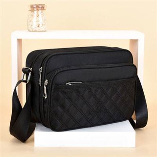 New unisex unisex multi-layer wear-resistant waterproof shoulder cross-body canvas bag