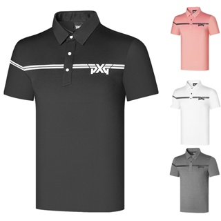 Pxg เสื้อโปโลแขนสั้นลําลอง ระบายอากาศ แบบแห้งเร็ว เหมาะกับฤดูร้อน สําหรับผู้ชาย ใส่เล่นกีฬากอล์ฟกลางแจ้ง