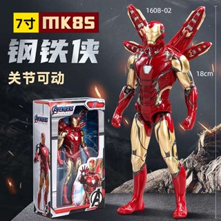 ฟิกเกอร์ Iron Man mk85 Marvel Spiderman ขยับได้ ของเล่นสําหรับเด็กผู้ชาย