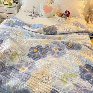 🧁🍓ผ้าห่ม ลายน่ารัก ผ้าห่มไหมเย็น ❄ Cool quilt/Air Conditioner Quilt สีพื้น ผ้าห่มเย็น นุ่มลื่น เย็นสบาย ลวดลายต่างๆ