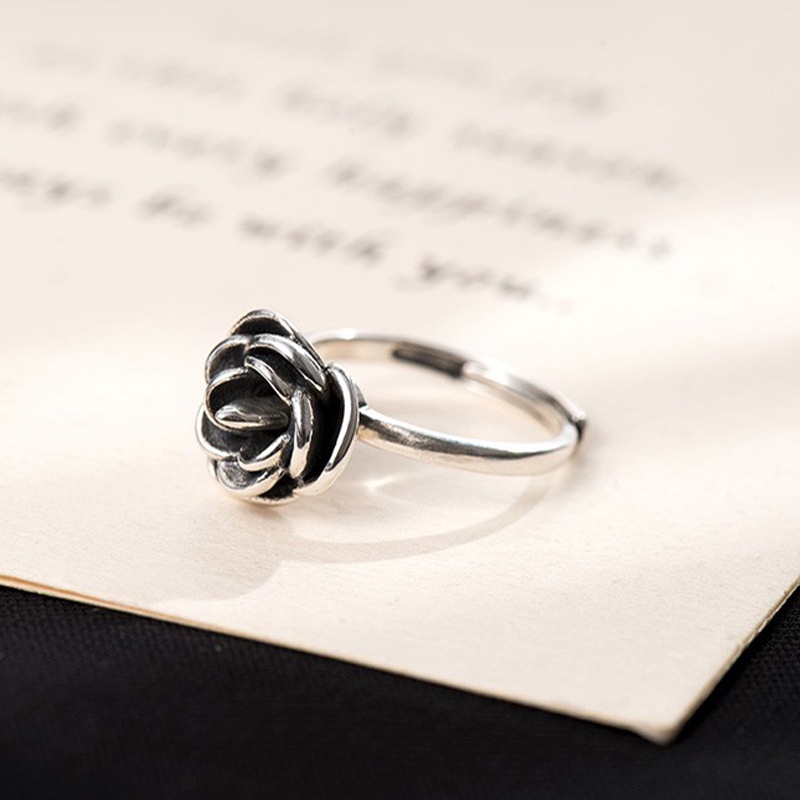 Anti-wolf Handy Tool Ring Rose แหวนป้องกันตัวเองที่มองไม่เห็นสาวแบบพกพา Legal Self-Defense Ad