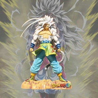 โมเดลฟิกเกอร์ ดราก้อนบอล Super Saiyan Vegeta Super Five Silver White Hair Goku ของเล่นสําหรับเด็ก