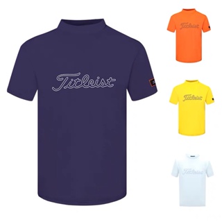 [Titleist] ใหม่ เสื้อโปโลแขนสั้นลําลอง ระบายอากาศ แห้งเร็ว สวมใส่สบาย สําหรับผู้ชาย เหมาะกับการเล่นกอล์ฟ