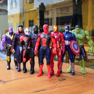 โมเดลฟิกเกอร์ Marvel Avengers Iron Man Spiderman Batman ขยับได้ ของเล่นสําหรับเด็ก