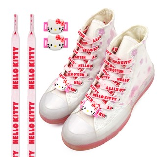 เชือกผูกรองเท้า พิมพ์ลาย hello kitty hello kitty สีชมพู สําหรับ 1970S