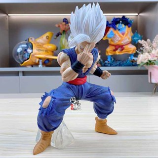 โมเดลฟิกเกอร์ ดราก้อนบอล Super Z Squatting Posture White God Gohan Instant Moving สะดวกสบาย สําหรับตกแต่ง