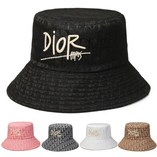 Dior ใหม่ หมวกชาวประมง สี่ฤดูกาล ใส่ได้ทั้งชาย และหญิง เวอร์ชั่นเกาหลีเดียวกัน หมวกแฟชั่น