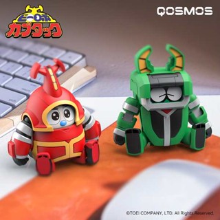 ฟิกเกอร์เหล็ก รูปแมวสีส้ม Capuda &amp; Beetle Jiro Mecha QOSMOS