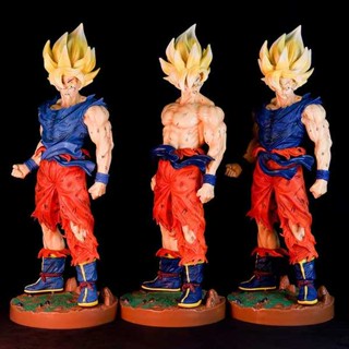 โมเดลฟิกเกอร์ อนิเมะดราก้อนบอล Super Saiyan First Super Battle Damage Son Goku บรรจุกล่อง