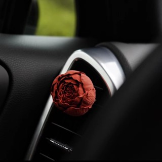 ✔❀Retro Bud Rose Car Air Outlet น้ำหอมอโรมาเทอราพี Solid ยิปซั่ม diffuser หินตกแต่งภายในรถยนต์กลิ่นหอมอ่อนน้ําหอมติดรถยน