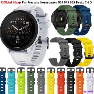 สายนาฬิกาข้อมือ ซิลิโคน สีดํา แบบเปลี่ยน สําหรับ Garmin Forerunner 955 945 935 Garmin Descent G1 Twill 0426