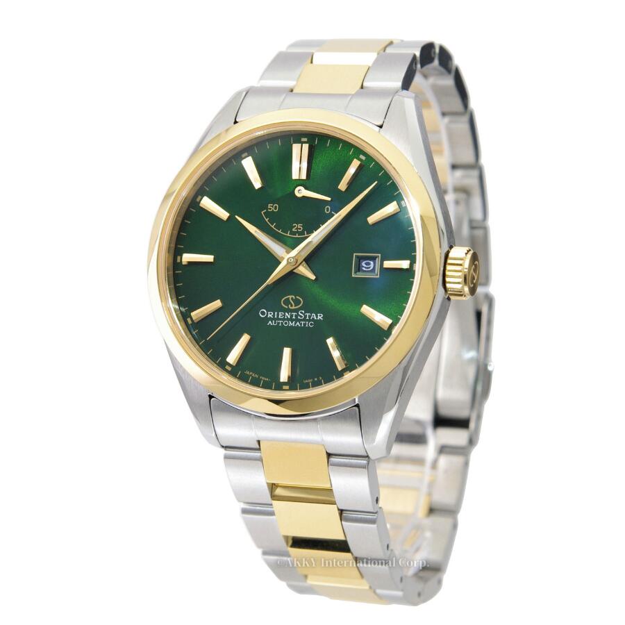 นาฬิกาข้อมือ Orient Star สีเขียว สําหรับผู้ชาย Re-Au0405E
