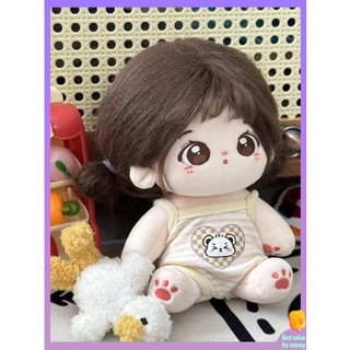 ตุ๊กตา 20cm ชุดตุ๊กตา 10cm เสื้อผ้าตุ๊กตา 10 ซม.20 ซม. cotton doll suspender clothes fat universal one-piece crawler costume star doll change accessories