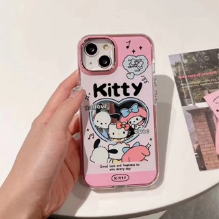 เคสโทรศัพท์มือถือ ป้องกันกระแทก ลายการ์ตูน Sanrio Love KT Cat รวมทุกอย่าง สําหรับ iPhone14 13 12 11 Pro MAX