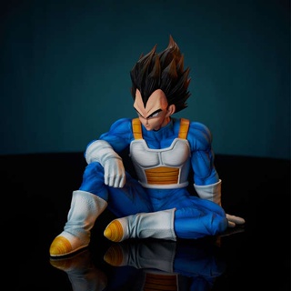 โมเดลฟิกเกอร์ Dragon Ball Wink Sitting Posture Vegeta Figure Proud Prince Saiyan สําหรับตกแต่ง