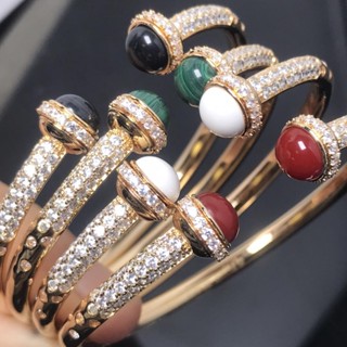 สินค้าใหม่ สร้อยข้อมือ ประดับเพชรเทียม แบบกึ่งเต็ม หมายเลข FJ537575 เลขที่.lx230803