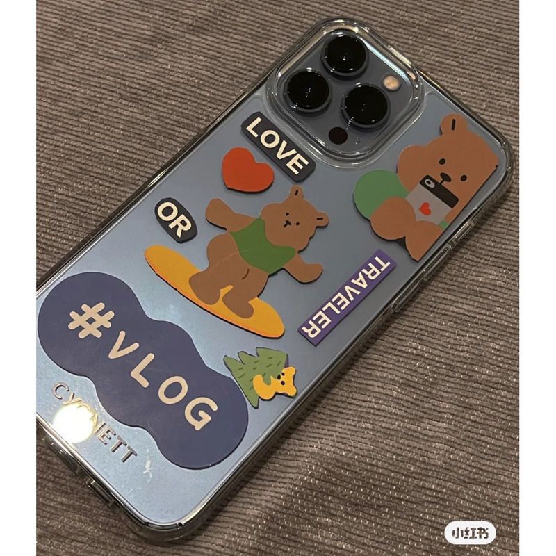 Cartoon Bear Phone Case For Iphone13pro New 8P Apple Phone Case for iphone X/Xs Cartoon XR