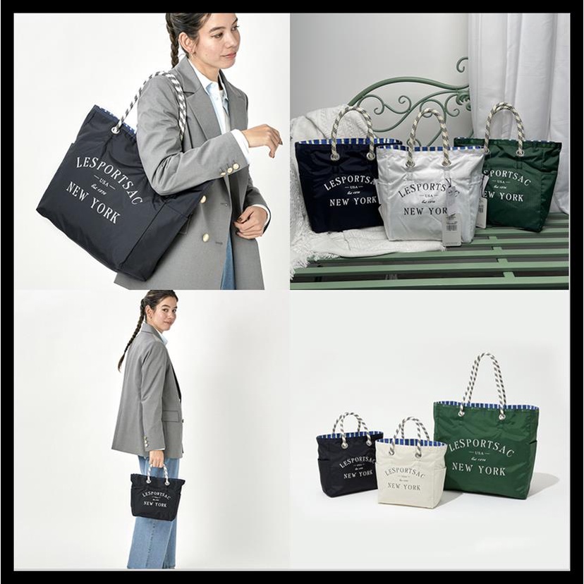 Lesportsac กระเป๋าถือ กระเป๋าสะพายไหล่ ทรงโท้ท กันน้ํา น้ําหนักเบา สําหรับสตรี 1113 1114