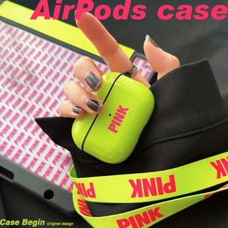 เคสหูฟังบลูทูธไร้สาย แบบนิ่ม สีชมพู สําหรับ Airpods 1 2 3 Pro