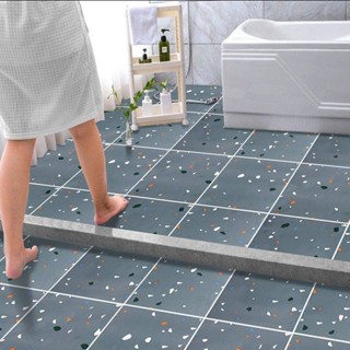 Toilet floor sticker self-adhesive floor wear-resistant waterproof sticker kitchen bathroom balcony living room floor sticker thickened anti-slip