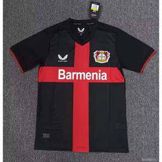 เสื้อกีฬาแขนสั้น ลายทีมชาติฟุตบอล Leverkusen 23 24 ชุดเหย้า ไซซ์ S - XXL