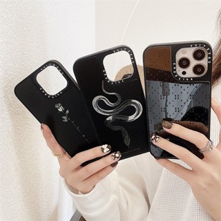 Casetify เคสป้องกันโทรศัพท์มือถือกระจก ลายกะโหลก สําหรับ iphone11 12 13 14 promax x xs xr