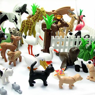 บล็อกตัวต่อ รูปตุ๊กตาสัตว์โลก Playmobil Mobi สไตล์เยอรมัน ของเล่นสําหรับเด็ก