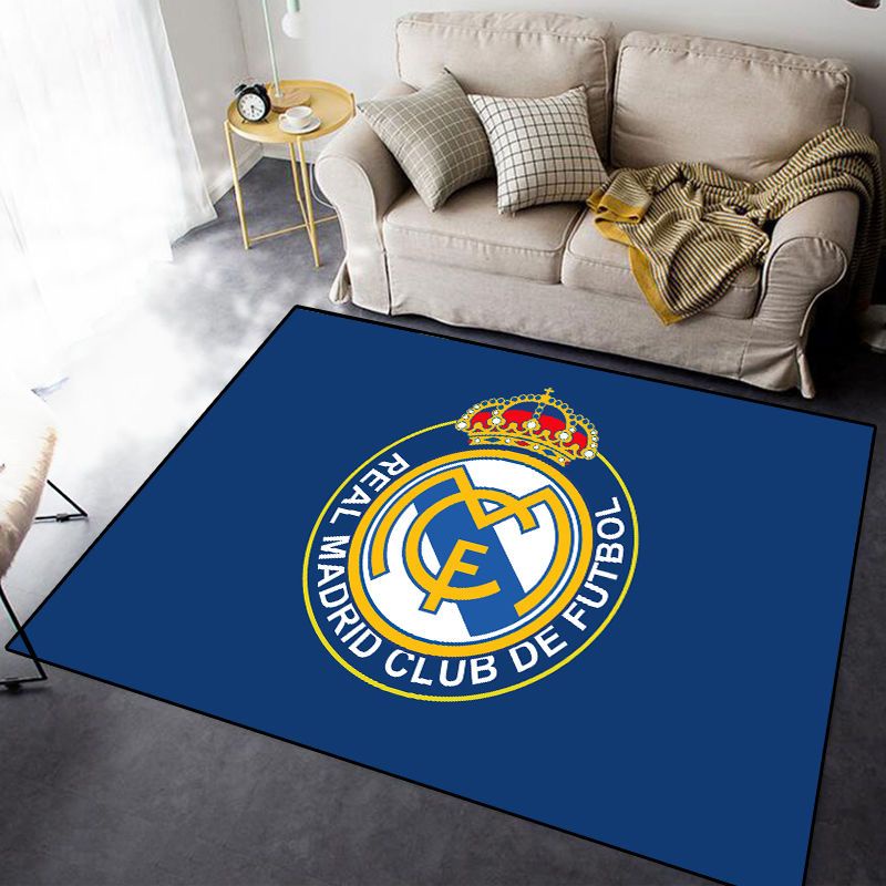 พรมปูพื้น กันลื่น ลายโลโก้ฟุตบอล สําหรับตกแต่งบ้าน ห้องนั่งเล่น โซฟา - รูปที่ 4