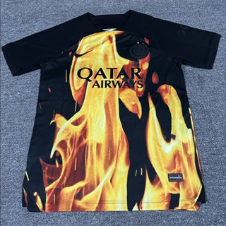 เสื้อกีฬาแขนสั้น ลายทีมชาติฟุตบอล One Piece 2324 PSG Paris Saint-Germain คุณภาพสูง ไซซ์ S - 2XL