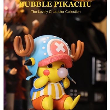 ตุ๊กตาฟิกเกอร์ อนิเมะ One Piece Pokémon Pikachu COS Chopper Blowing Bubble แบบสร้างสรรค์