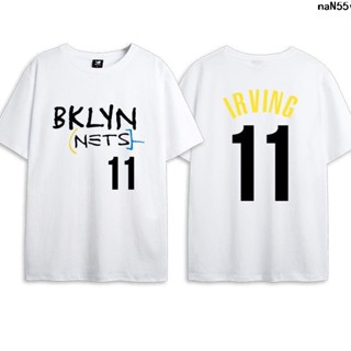 เสื้อยืดแขนสั้น เบอร์แข็ง หมายเลข 7 13 New Irving City Edition No. เสื้อยืด พิมพ์ลายบาสเก็ตบอล Durant 11 Nets 12 เหมาะกับฤดูใบไม้ผลิ และฤดูร้อน สําหรับผู้ชาย