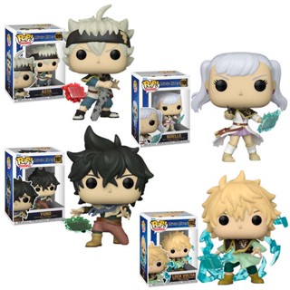 ตุ๊กตาฟิกเกอร์ Black Clover Funko POP Asta Yuno Elle สีดํา