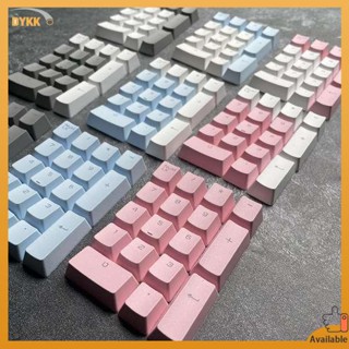 keycap anime keycaps แป้นพิมพ์เชิงกลพื้นที่ตัวเลขวัสดุ pbt การส่งผ่านแสงการกลับมาของตัวเลขบวกปุ่มจับคู่สีข้ามปุ่มกดสีขาวเทาชมพูฟ้า