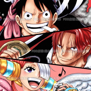 สติกเกอร์ ลายการ์ตูนอนิเมะ One Piece Luffy Two-Dimensional กันน้ํา สําหรับติดตกแต่งรถยนต์ไฟฟ้า