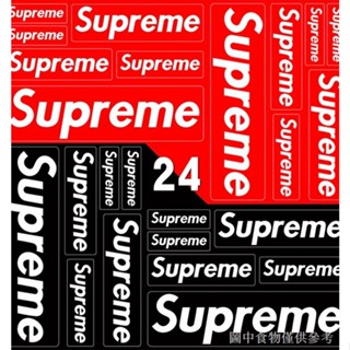 สติกเกอร์ กันน้ํา ลาย supreme สําหรับติดตกแต่งรถยนต์ รถจักรยานยนต์ ยานพาหนะไฟฟ้า