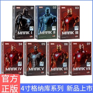 Zhongdong โมเดลฟิกเกอร์ Iron Man Marvel ครบรอบ 10 ปี 13 ซม. ของเล่นสําหรับเด็ก