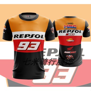 เสื้อยืดลําลอง แขนสั้น พิมพ์ลาย repsol honda Martin F1 Formula One Car แฟชั่นฤดูร้อน 24 ชั่วโมง