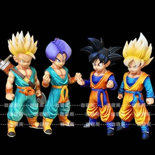 ฟิกเกอร์อนิเมะ Dragon Ball Trunks Yamu Tea Goten Tea God สองหัว ของขวัญวันเกิด สําหรับผู้ชาย