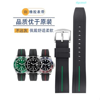 สายนาฬิกาข้อมือยางซิลิโคน 20 มม. สีดํา สําหรับ Labor Water Ghost West Iron City Seiko Casio 0629